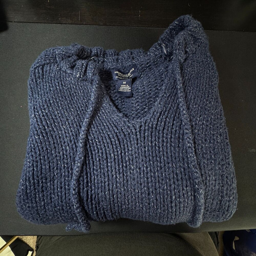 Vintage American Eagle Women’s M Navy Knit Sweater Bella Swan Twilight Style”